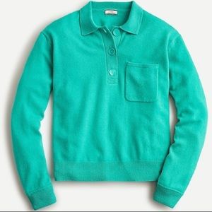 Bright Patina Cashmere collared sweater